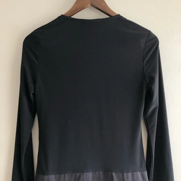 Joseph Ribkoff Vintage Fitted Long Sleeve Zipper V Neck Bodycon Mini Dress Black - Picture 7 of 9